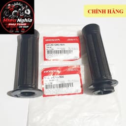 Bao Tay Nắm Bên Trái / Phải Xe Dream Việt, Dream Thái - Hàng Chính Hãng Honda Cao Su Đen Zin 1