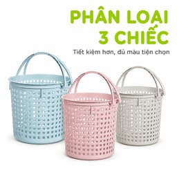 Sọt Mây Thái Trung Hokori 5125 Có Quai Cầm Nhựa PP Cao Cấp Đựng Đồ Đa Năng Tiện Lợi GD202 9