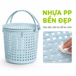 Sọt Mây Thái Trung Hokori 5125 Có Quai Cầm Nhựa PP Cao Cấp Đựng Đồ Đa Năng Tiện Lợi GD202 6