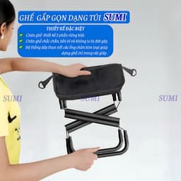 Ghế gấp gon dạng túi SUMI,Ghế gấp gọn đa năng 6