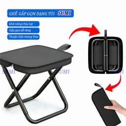 Ghế gấp gon dạng túi SUMI,Ghế gấp gọn đa năng 3
