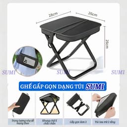 Ghế gấp gon dạng túi SUMI,Ghế gấp gọn đa năng 9