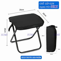 Ghế gấp gon dạng túi SUMI,Ghế gấp gọn đa năng 8