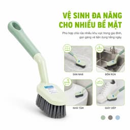 Bàn Chải Chà Rửa Cán Dài Việt Nhật 5864 Nhựa PP Cao Cấp Tay Cầm Chắc Chắn Dễ Sử Dụng GD204 5