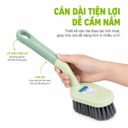 Bàn Chải Chà Rửa Cán Dài Việt Nhật 5864 Nhựa PP Cao Cấp Tay Cầm Chắc Chắn Dễ Sử Dụng GD204 4