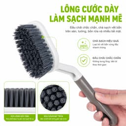 Bàn Chải Chà Rửa Cán Dài Việt Nhật 5864 Nhựa PP Cao Cấp Tay Cầm Chắc Chắn Dễ Sử Dụng GD204 3