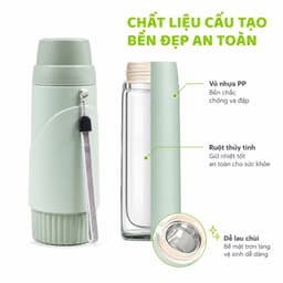 Bình Giữ Nhiệt 450ML Việt Nhật Inox 304 Nắp Làm Cốc Uống Dây Đeo Tiện Lợi Mang Theo GD207 6