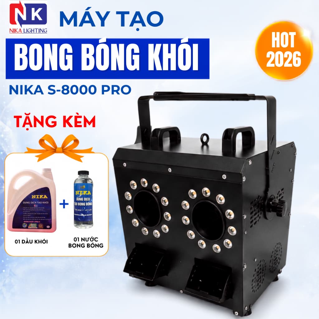Máy Tạo Bong Bóng Khói NIKA - Máy phun bong bóng Khói Sân Khấu, Tiệc Cưới, Sự Kiện, cafe, bar