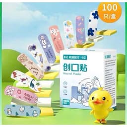 Băng Dán Cá Nhân 100 Miếng Cho Bé, Dán Vết Thương Vết Trầy Xước Hoạt Hình Đáng Yêu 5