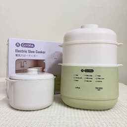 (TẶNG QUÀ) Nồi Nấu Chậm GROPA 1L 9 Chế Độ Thông Minh - Nấu Cháo, Hầm, Ninh Lõi Gốm Giữ Nhiệt Lâu, BH 12 Tháng 7