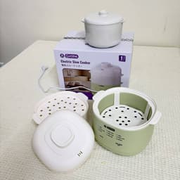 (TẶNG QUÀ) Nồi Nấu Chậm GROPA 1L 9 Chế Độ Thông Minh - Nấu Cháo, Hầm, Ninh Lõi Gốm Giữ Nhiệt Lâu, BH 12 Tháng 6