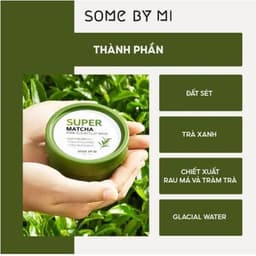 Mặt Nạ Đất Sét Some By Mi Super Matcha Pore Clean Clay Mask 100g 2