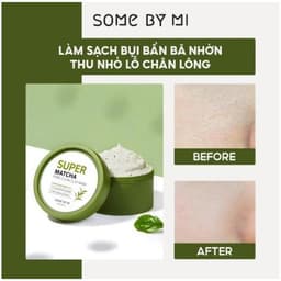 Mặt Nạ Đất Sét Some By Mi Super Matcha Pore Clean Clay Mask 100g 3