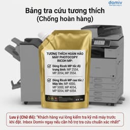 Mực Photo Túi Vàng Ricoh Cho MP4000 MP5000 MP2554 MP3054 MP5054 MP6054 In Đậm Sạch Nền Ít Hao MIVDO 4