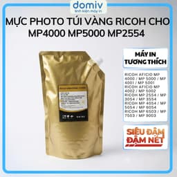 Mực Photo Túi Vàng Ricoh Cho MP4000 MP5000 MP2554 MP3054 MP5054 MP6054 In Đậm Sạch Nền Ít Hao MIVDO 1