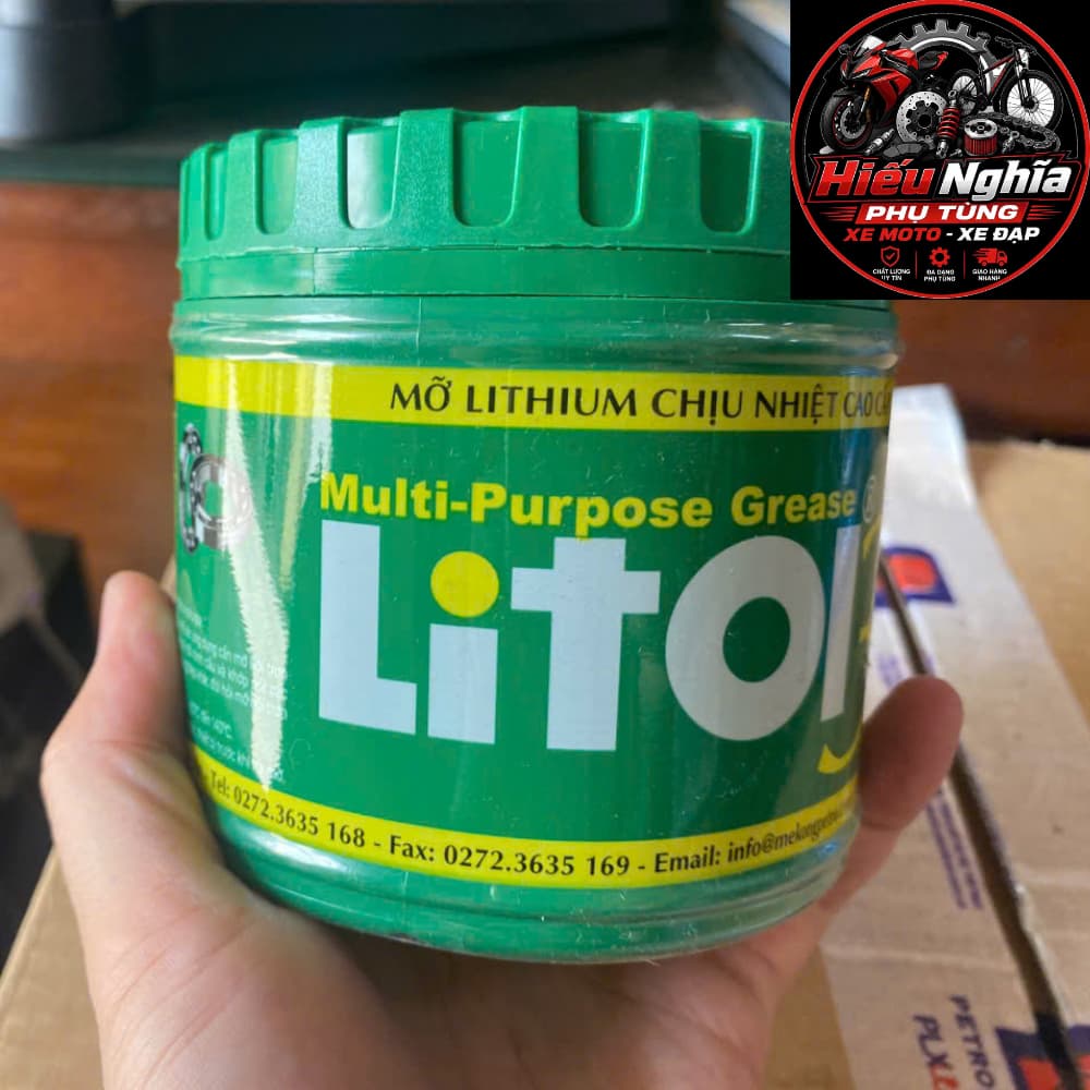 Mỡ Bò Chịu Nhiệt Cao 250°C Mekong 400g - Mỡ Bôi Trơn Vòng Bi, Bạc Đạn, Máy Móc Công Nghiệp Cao Cấp