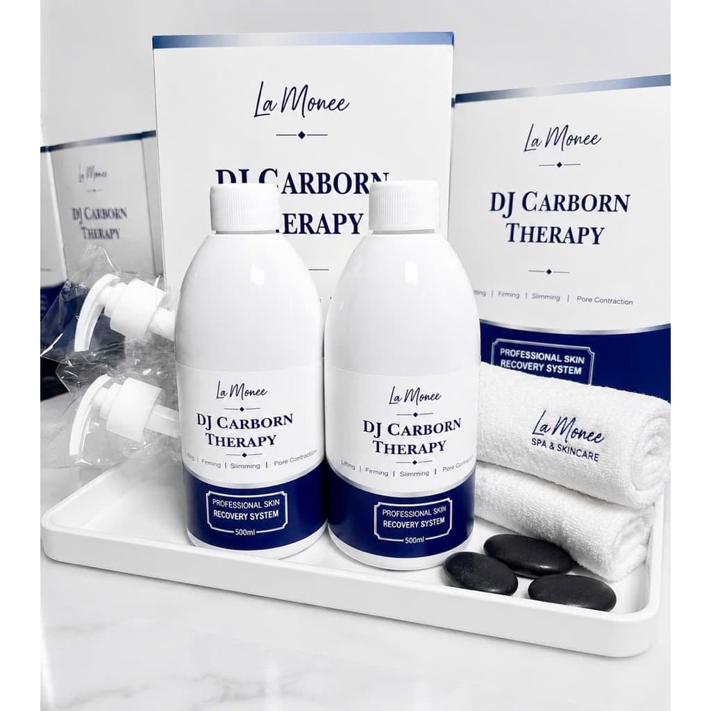 Bộ Mặt Nạ Co2 La Monee - CO2 DJ Carborn Therapy Thải Độc ,Làm Sạch Sâu, Căng Bóng, Se Khít Lcl 500ml Gel + 35 Miếng Mask