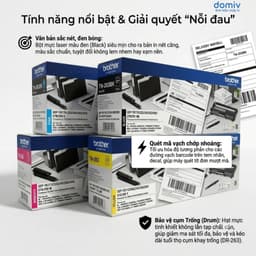 Hộp Mực Brother TN263BK Cho HL3230CDN DCP3551CDW MFC3750CDW Bản In Sắc Nét MIVDO 2