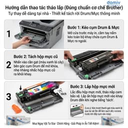 Hộp Mực Brother TN263BK Cho HL3230CDN DCP3551CDW MFC3750CDW Bản In Sắc Nét MIVDO 6