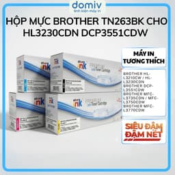 Hộp Mực Brother TN263BK Cho HL3230CDN DCP3551CDW MFC3750CDW Bản In Sắc Nét MIVDO 1