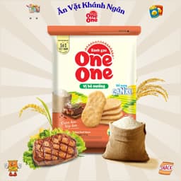 Bánh Gạo One One Mặn - Ngọt Đầy Đủ Các Vị - HÀNG CHÍNH HÃNG 9