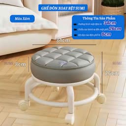 Ghế đôn xoay bệt SUMI , ghế đôn đa năng tiện lợi 3