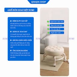 Ghế đôn xoay bệt SUMI , ghế đôn đa năng tiện lợi 2