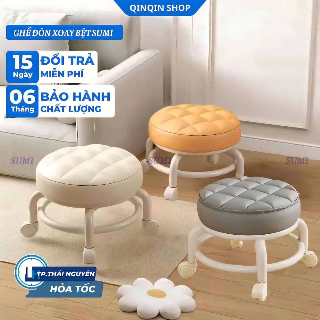 Ghế đôn xoay bệt SUMI , ghế đôn đa năng tiện lợi