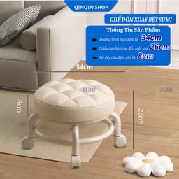 Ghế đôn xoay bệt SUMI , ghế đôn đa năng tiện lợi 8