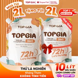 Nước Giặt Xả TOPGIA 2L Hương Huyền Diệu Đánh Bay Vết Bẩn Lưu Hương Thơm Lâu 72H Bảo Vệ Sợi Vải 1
