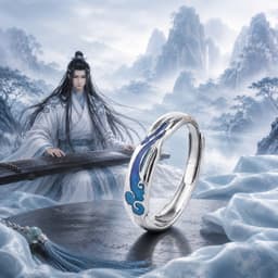 Nhẫn bạc S925 LAM VONG CƠ phụ kiện trang sức cosplay Ma Đạo Tổ Sư 1
