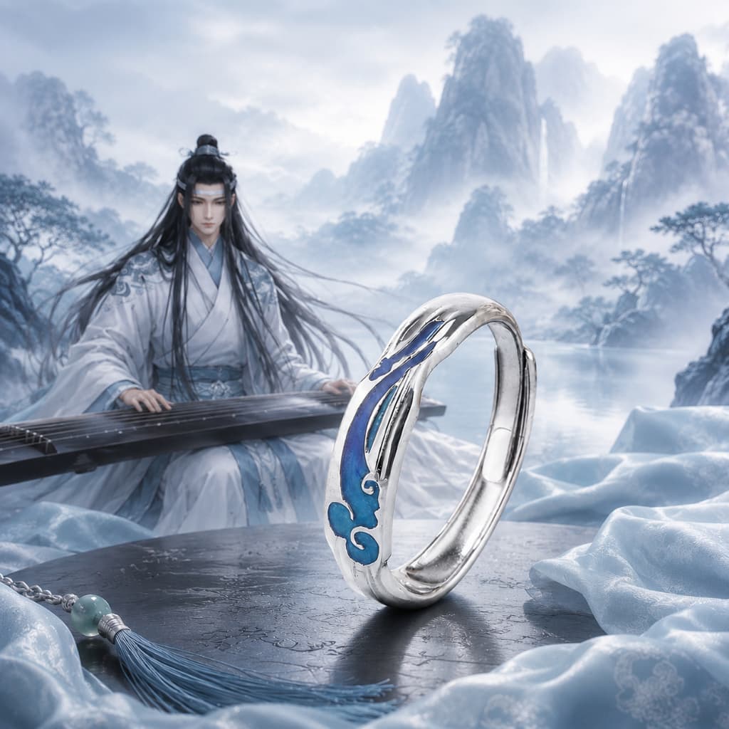 Nhẫn bạc S925 LAM VONG CƠ phụ kiện trang sức cosplay Ma Đạo Tổ Sư