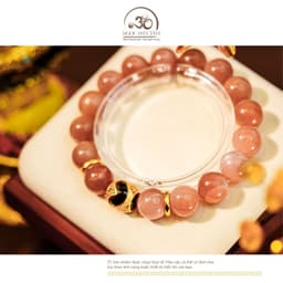 Ngọc Đan Tâm - Vòng Tay Mặt Trời 12mm 3A Phối Charm Dzi Lu Thống 6