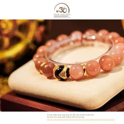 Ngọc Đan Tâm - Vòng Tay Mặt Trời 12mm 3A Phối Charm Dzi Lu Thống 3