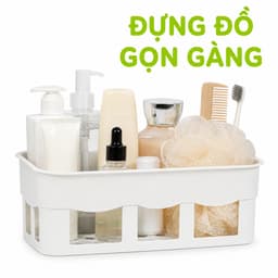 Kệ Đựng Đồ Phòng Tắm Dán Tường Nhựa PP Cao Cấp Không Cần Khoan Tường Chống Thấm Nước GD250 5