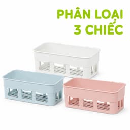 Kệ Đựng Đồ Phòng Tắm Dán Tường Nhựa PP Cao Cấp Không Cần Khoan Tường Chống Thấm Nước GD250 9