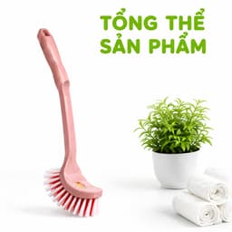 Bàn Chải Cọ Toilet Cán Dài Chất Liệu Nhựa PP Bền Chắc Lông Chải Đàn Hồi Tốt Vệ Sinh Nhanh Chóng GD321 2