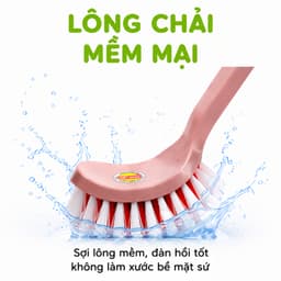 Bàn Chải Cọ Toilet Cán Dài Chất Liệu Nhựa PP Bền Chắc Lông Chải Đàn Hồi Tốt Vệ Sinh Nhanh Chóng GD321 4