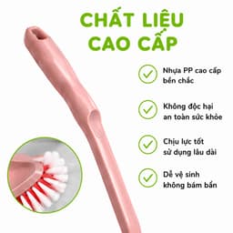 Bàn Chải Cọ Toilet Cán Dài Chất Liệu Nhựa PP Bền Chắc Lông Chải Đàn Hồi Tốt Vệ Sinh Nhanh Chóng GD321 7