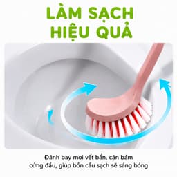 Bàn Chải Cọ Toilet Cán Dài Chất Liệu Nhựa PP Bền Chắc Lông Chải Đàn Hồi Tốt Vệ Sinh Nhanh Chóng GD321 3