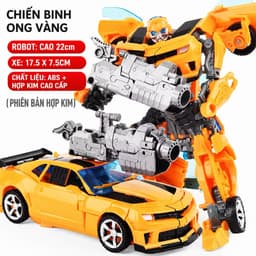 Mô hình đồ chơi tranfomer , đồ chơi robot chiến binh biến hình 2trong1 , chất liệu hợp kim,nhựa abs 3