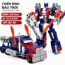 Mô hình đồ chơi tranfomer , đồ chơi robot chiến binh biến hình 2trong1 , chất liệu hợp kim,nhựa abs 4