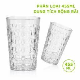 Ly Nhựa Trong Suốt Cao Cấp Vân Mây Đan Hiện Đại Dung Tích 380ML 455ML GD331 9