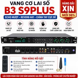  Vang Karaoke S9 Plus – Vang Cơ Lai Số Bluetooth, Echo Hay, Reverb Mềm, Kết Nối TV. 1