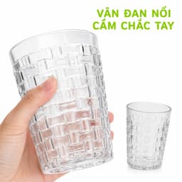 Ly Nhựa Trong Suốt Cao Cấp Vân Mây Đan Hiện Đại Dung Tích 380ML 455ML GD331 4