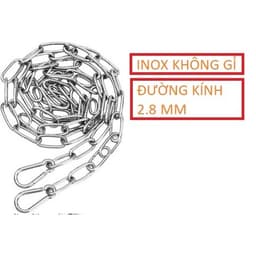 Dây phơi quần áo INOX , Xích inox chịu lực - Nhiều kích cỡ. 3
