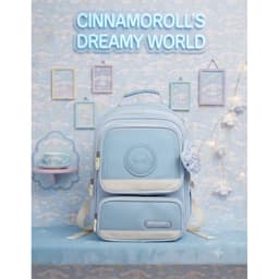balo vip sịn tiểu học LoGo melody, kurumi, cinamol. chống gù chống thấm nước 5