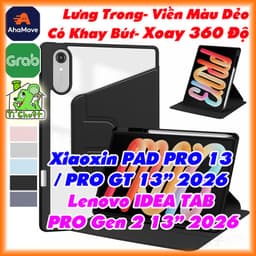 [Xoay 360 Độ] Bao Da MTB Xiaoxin PAD PRO 13/ PRO GT 13/ LENOVO IDEA TAB PRO Gen 2 13" 2026 Dẻo TB390FU TB378FC TB376FC 1