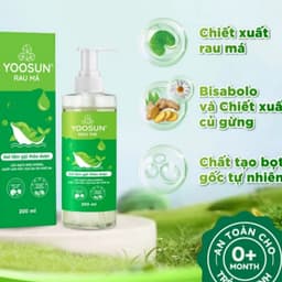 Gel tắm gội thảo dược Yoosun Rau Má ( Chai 200ml ) hỗ trợ làm sạch nhẹ nhàng thông thoáng lỗ chân lông 3
