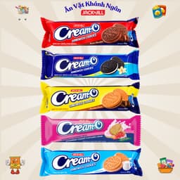 Combo Bánh Quy Kem Cream-O Đủ Vị Thỏi 85g - HÀNG CHÍNH HÃNG 1